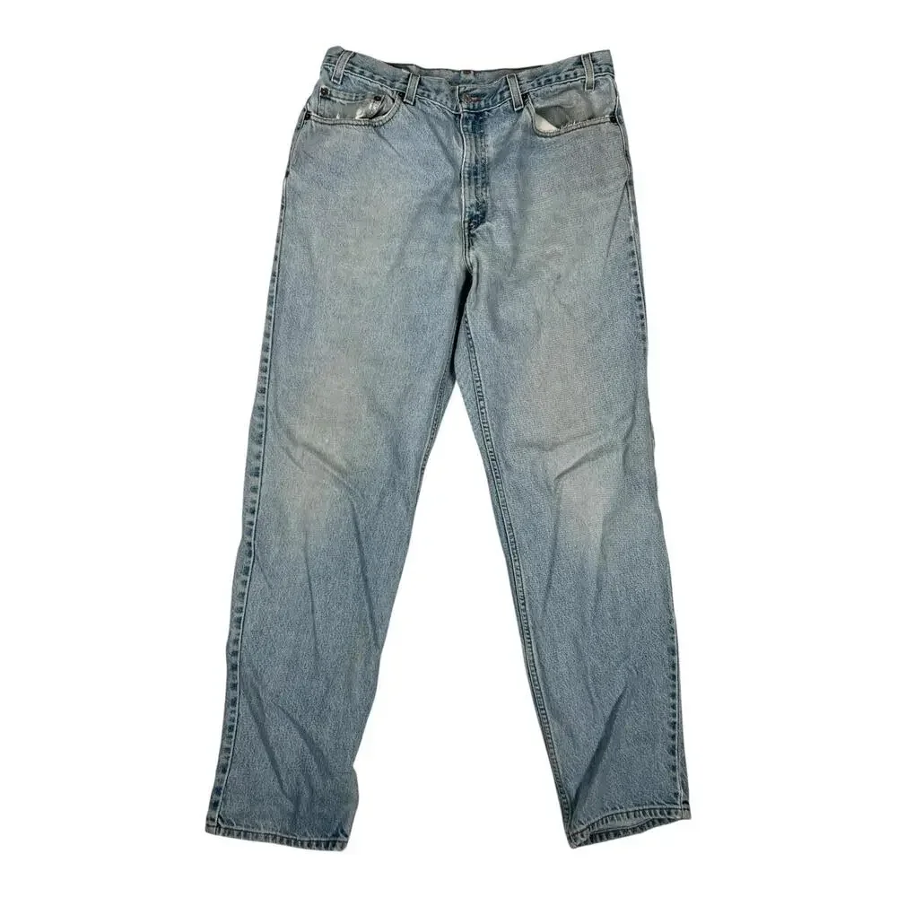 Vintage Levi's Jeans Mens 36x34 Blue Relax Straight Leg Denim Mexico Light Wash